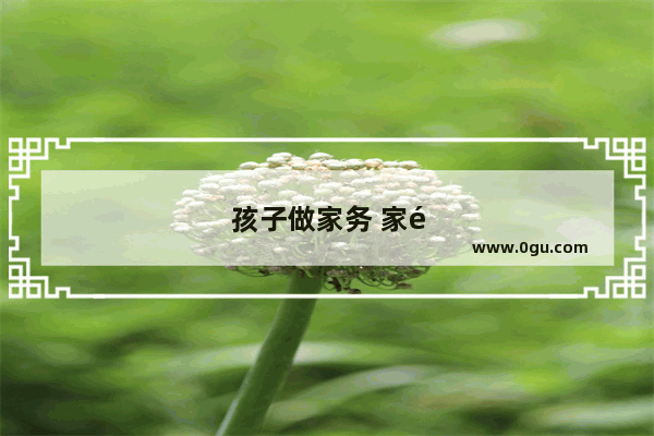 孩子做家务 家长应该给予奖励吗