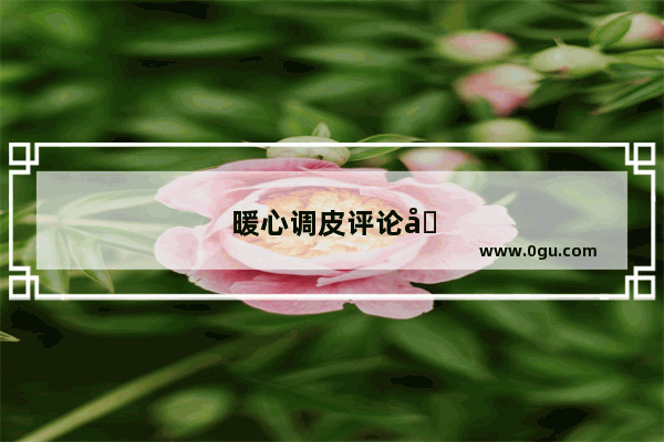 暖心调皮评论句子简短