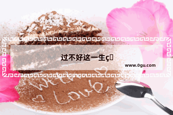 过不好这一生的说说