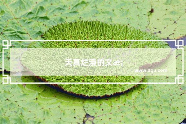 天真烂漫的文案