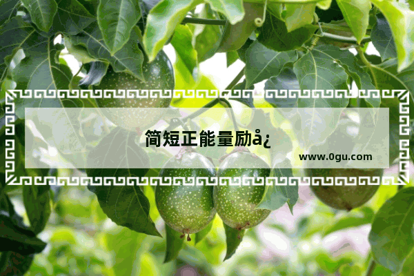 简短正能量励志句子100字