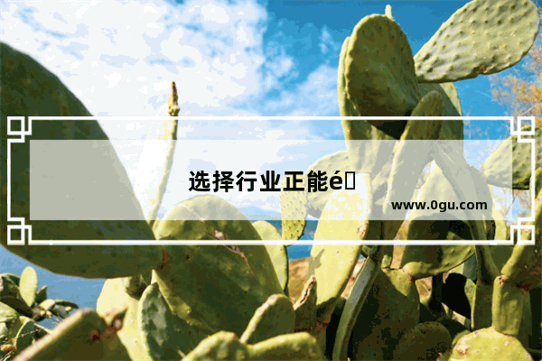 选择行业正能量句子简短