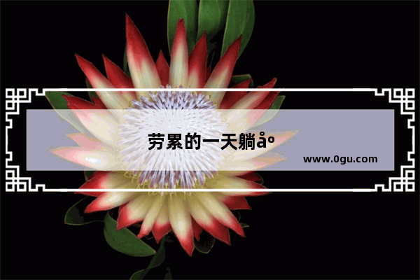 劳累的一天躺床上发朋友圈的句子