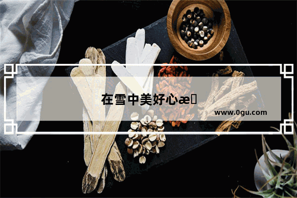 在雪中美好心情的句子简短