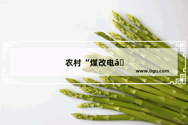 农村“煤改电”已使用一段时间了 你有什么感想