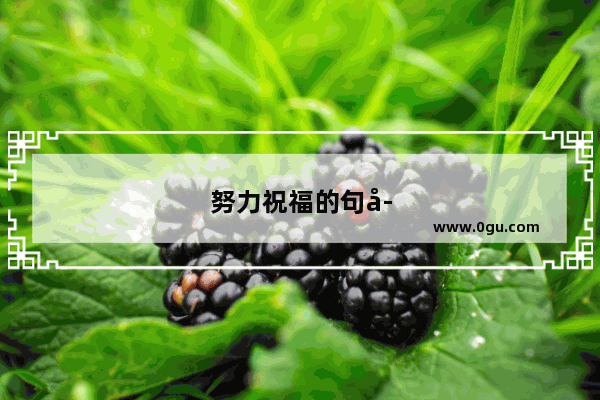 努力祝福的句子简短