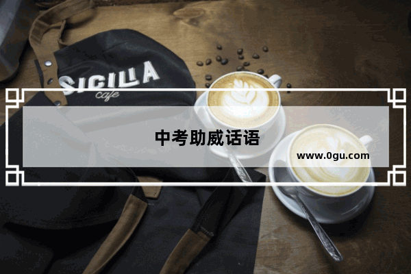 中考助威话语