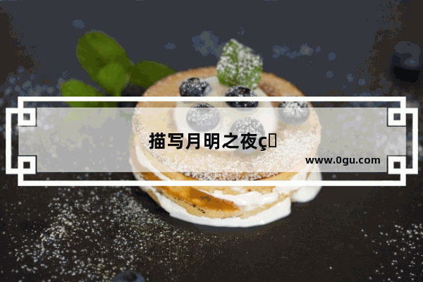 描写月明之夜的句子唯美短句