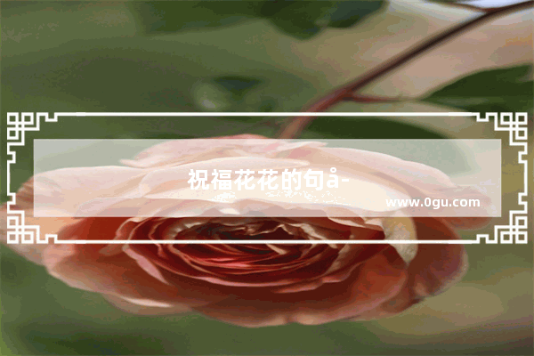 祝福花花的句子简短