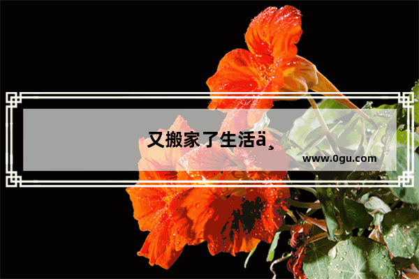 又搬家了生活不易朋友圈说说心情
