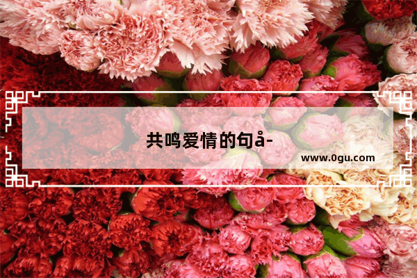 共鸣爱情的句子