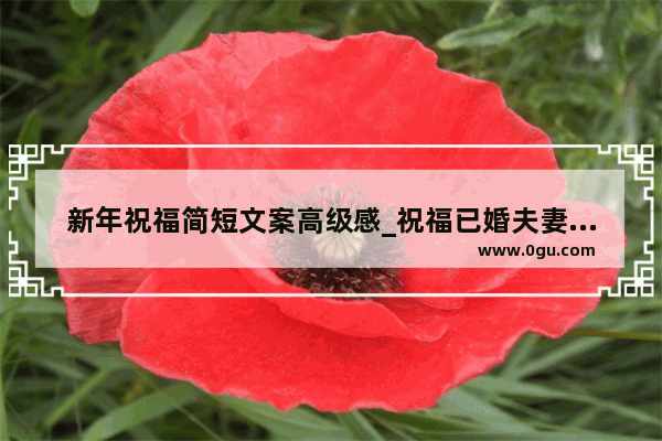 新年祝福简短文案高级感_祝福已婚夫妻能长久幸福下去的话有什么？默默祝福那种 不要大排场的