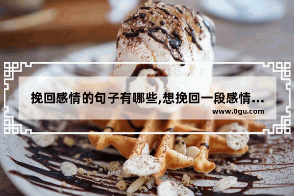 挽回感情的句子有哪些,想挽回一段感情句子
