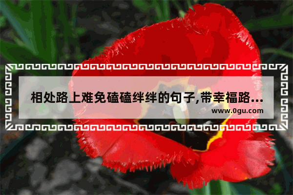 相处路上难免磕磕绊绊的句子,带幸福路的句子