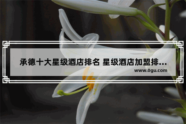 承德十大星级酒店排名 星级酒店加盟排行榜