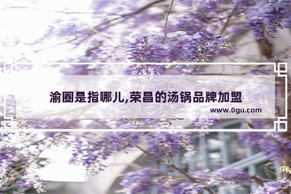 渝圈是指哪儿,荣昌的汤锅品牌加盟