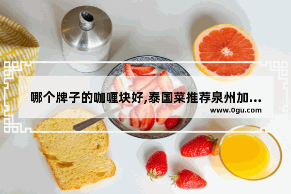 哪个牌子的咖喱块好,泰国菜推荐泉州加盟店