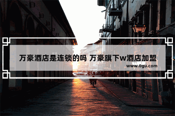 万豪酒店是连锁的吗 万豪旗下w酒店加盟