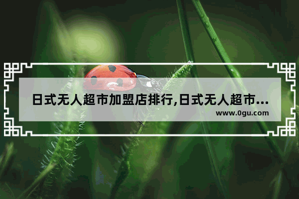 日式无人超市加盟店排行,日式无人超市加盟店排行