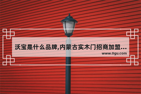 沃宝是什么品牌,内蒙古实木门招商加盟品牌