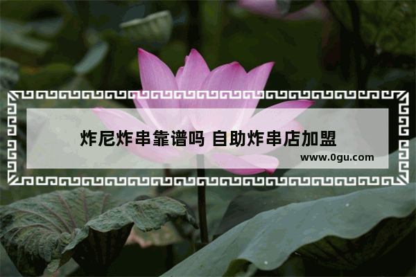 炸尼炸串靠谱吗 自助炸串店加盟