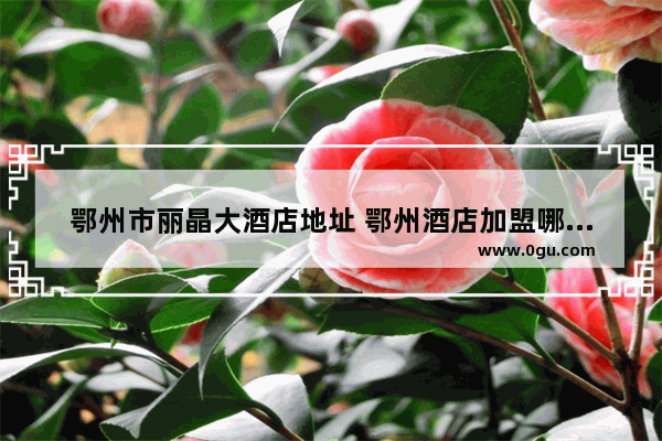 鄂州市丽晶大酒店地址 鄂州酒店加盟哪家好点呢