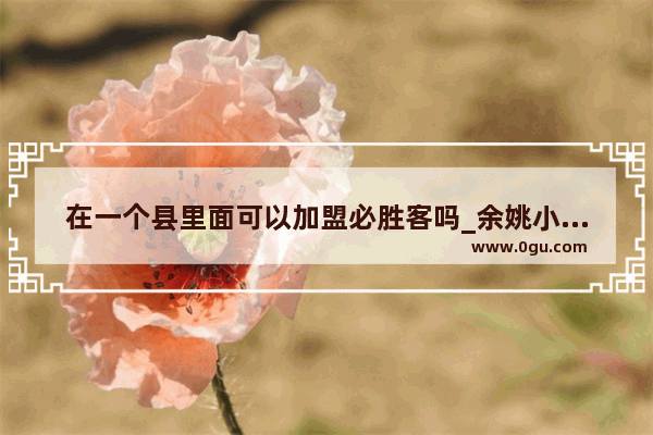 在一个县里面可以加盟必胜客吗_余姚小吃店加盟地址