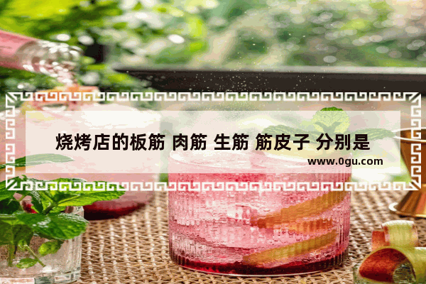 烧烤店的板筋 肉筋 生筋 筋皮子 分别是什么部位的,推荐板筋烤串加盟店