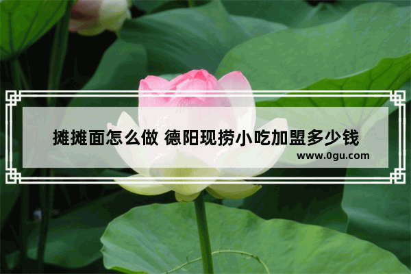 摊摊面怎么做 德阳现捞小吃加盟多少钱