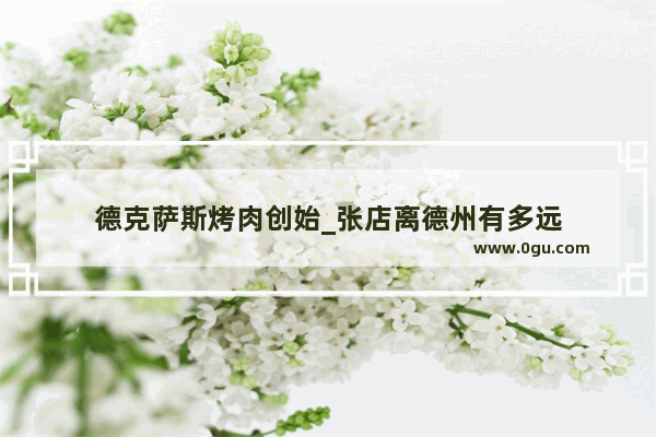 德克萨斯烤肉创始_张店离德州有多远