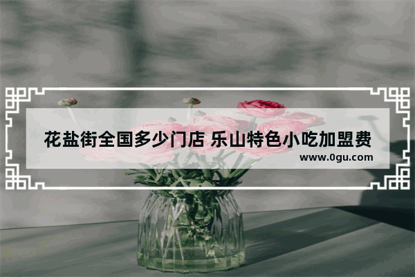 花盐街全国多少门店 乐山特色小吃加盟费