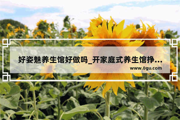 好姿魅养生馆好做吗_开家庭式养生馆挣钱吗