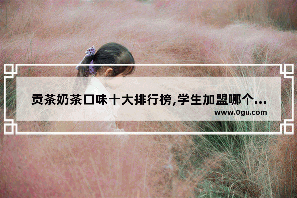 贡茶奶茶口味十大排行榜,学生加盟哪个品牌奶茶好