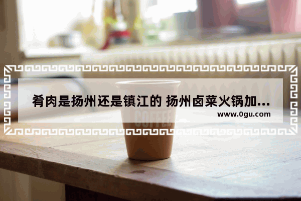 肴肉是扬州还是镇江的 扬州卤菜火锅加盟品牌