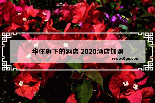 华住旗下的酒店 2020酒店加盟