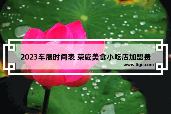 2023车展时间表 荣威美食小吃店加盟费多少