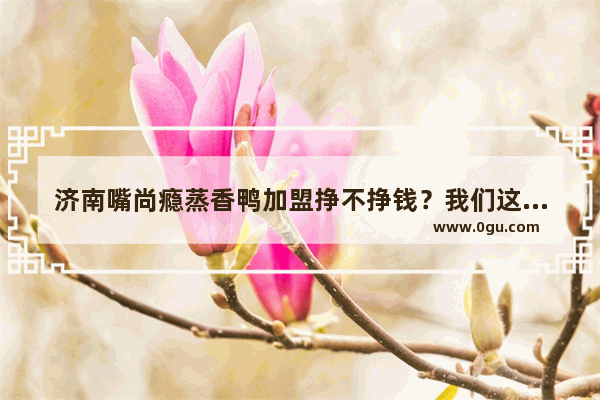 济南嘴尚瘾蒸香鸭加盟挣不挣钱？我们这边有加盟的 每天都有排队的 就是不知道利润怎么样_加盟蒸煮小吃系列