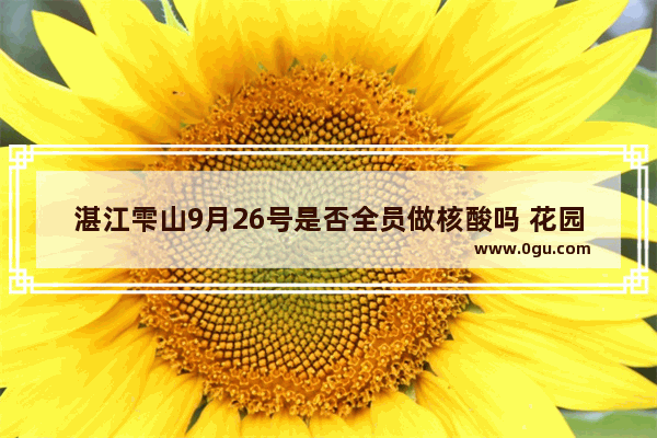 湛江雫山9月26号是否全员做核酸吗 花园酒店奶茶店加盟费多少