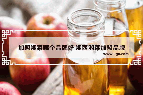 加盟湘菜哪个品牌好 湘西湘菜加盟品牌