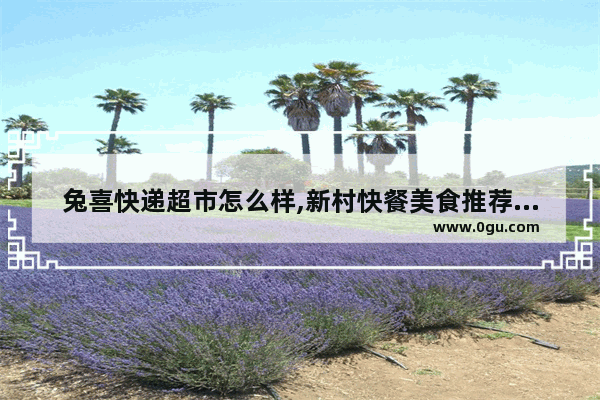 兔喜快递超市怎么样,新村快餐美食推荐加盟店