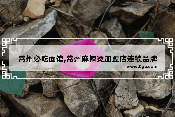 常州必吃面馆,常州麻辣烫加盟店连锁品牌