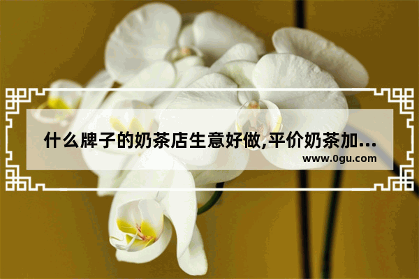 什么牌子的奶茶店生意好做,平价奶茶加盟店推荐