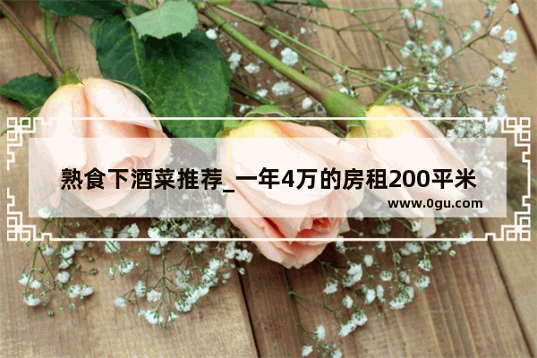 熟食下酒菜推荐_一年4万的房租200平米开烧烤店怎样