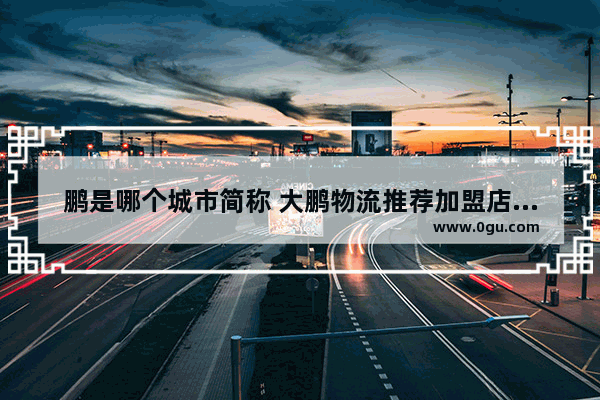 鹏是哪个城市简称 大鹏物流推荐加盟店在哪