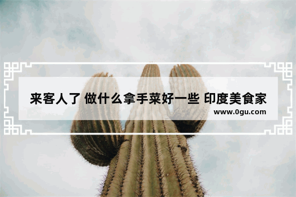 来客人了 做什么拿手菜好一些 印度美食家白切鸡加盟店