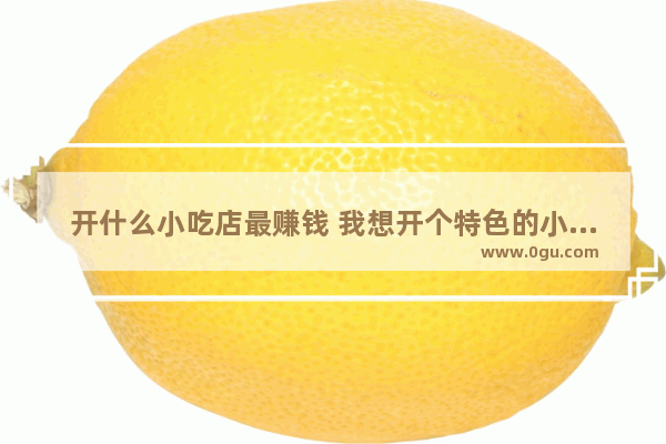 开什么小吃店最赚钱 我想开个特色的小吃加盟店_小吃街特产加盟店有哪些