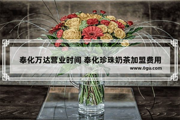 奉化万达营业时间 奉化珍珠奶茶加盟费用