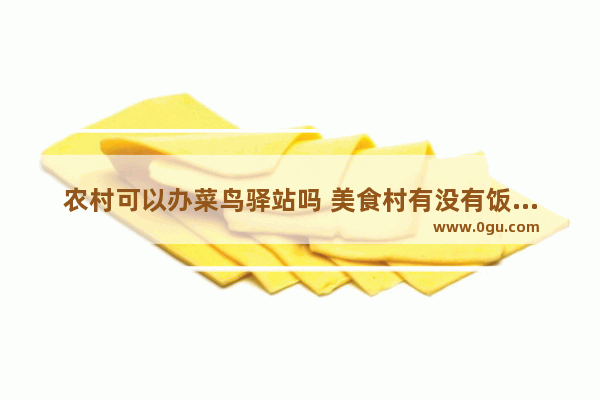 农村可以办菜鸟驿站吗 美食村有没有饭店加盟