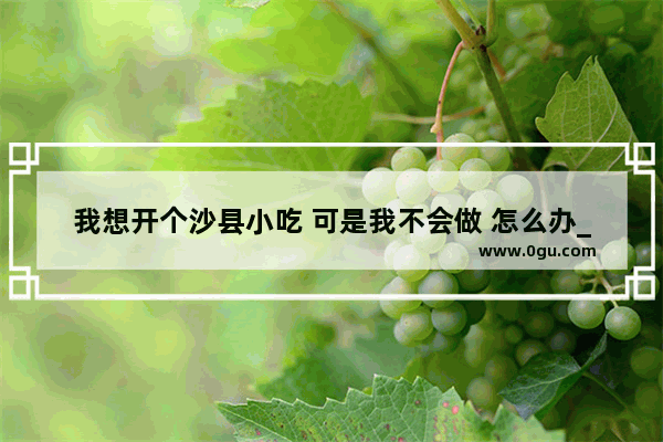 我想开个沙县小吃 可是我不会做 怎么办_怎么样加盟大酒店
