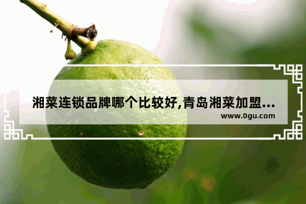 湘菜连锁品牌哪个比较好,青岛湘菜加盟品牌